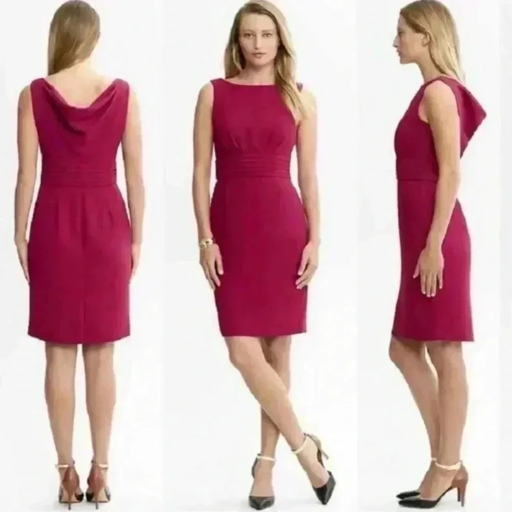 Banana Republic Vera Draped Sheath Dress